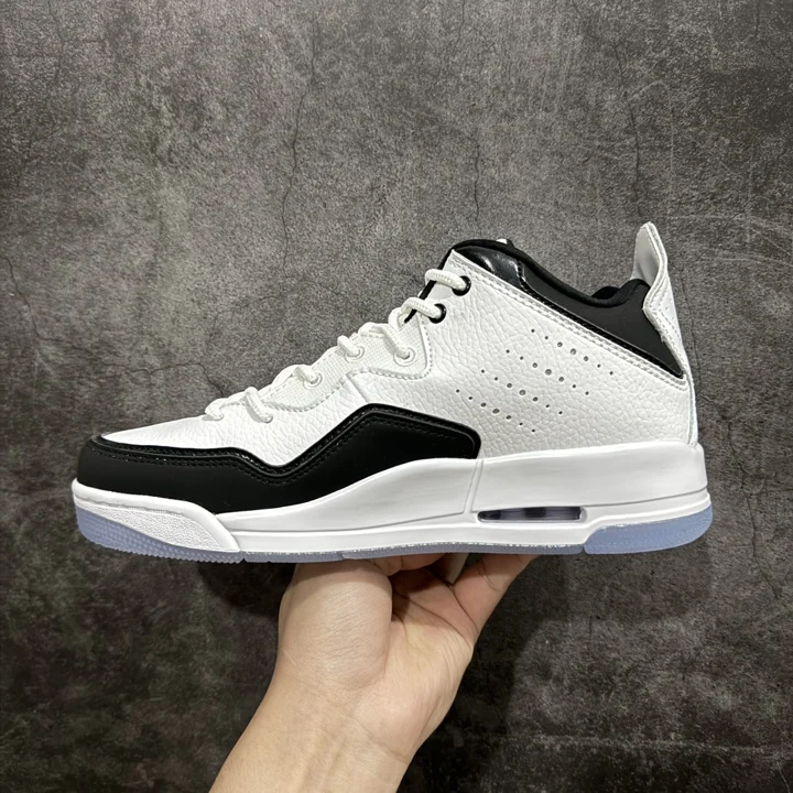 View 2 of Air Courtside 23 Simplified Mid-Top Retro Casual Sports Cultural Basketball Shoes AR1000-104