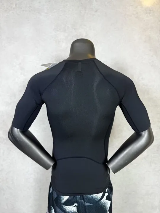 View 4 of Black Short Sleeve Compression Shirt · Style 005
