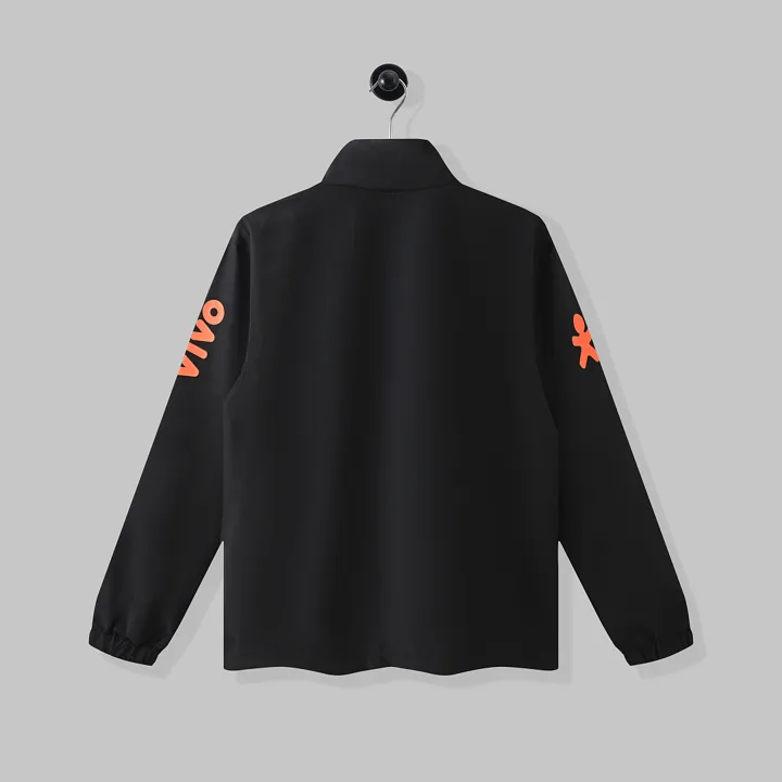 View 2 of Nike Brazil Black Stand Collar Windbreaker Jacket