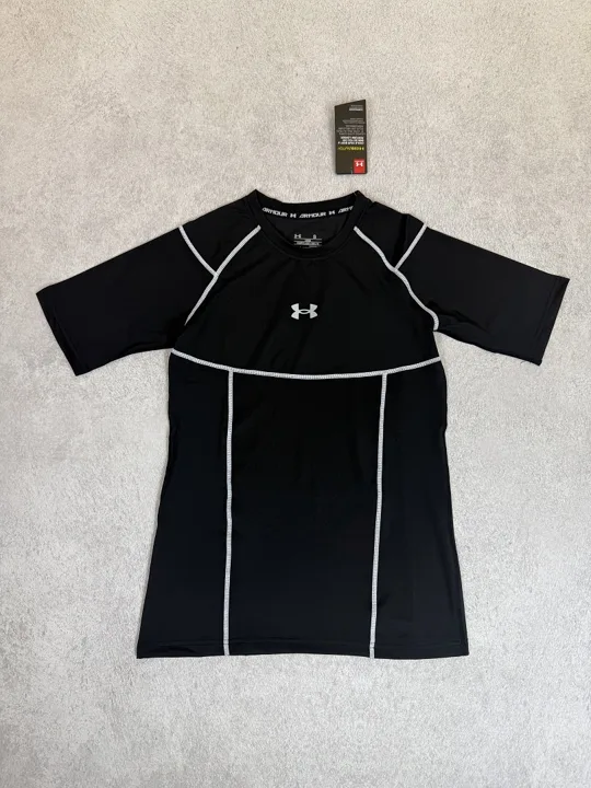 View 4 of Black Short Sleeve Compression Shirt · Style 204