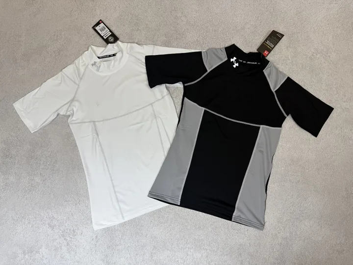 View 3 of Black Short Sleeve Compression Shirt · Style 207