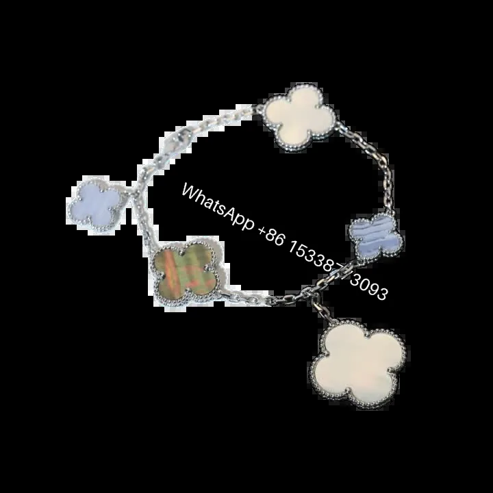 View 1 of Van Cleef Magic Alhambra 5-Motif Bracelet 9068