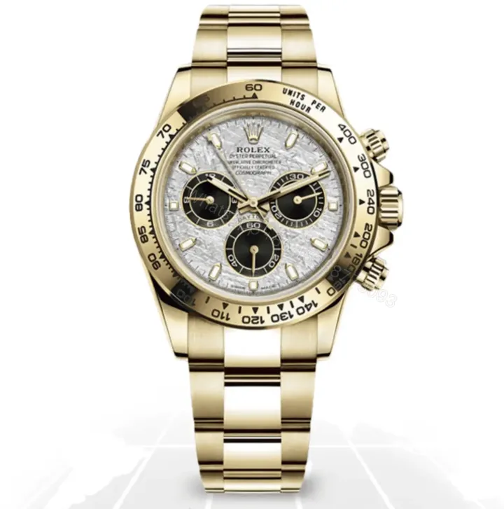 View 1 of Super Replica Rolex Cosmograph Daytona “Meteorite” 116508 Gold