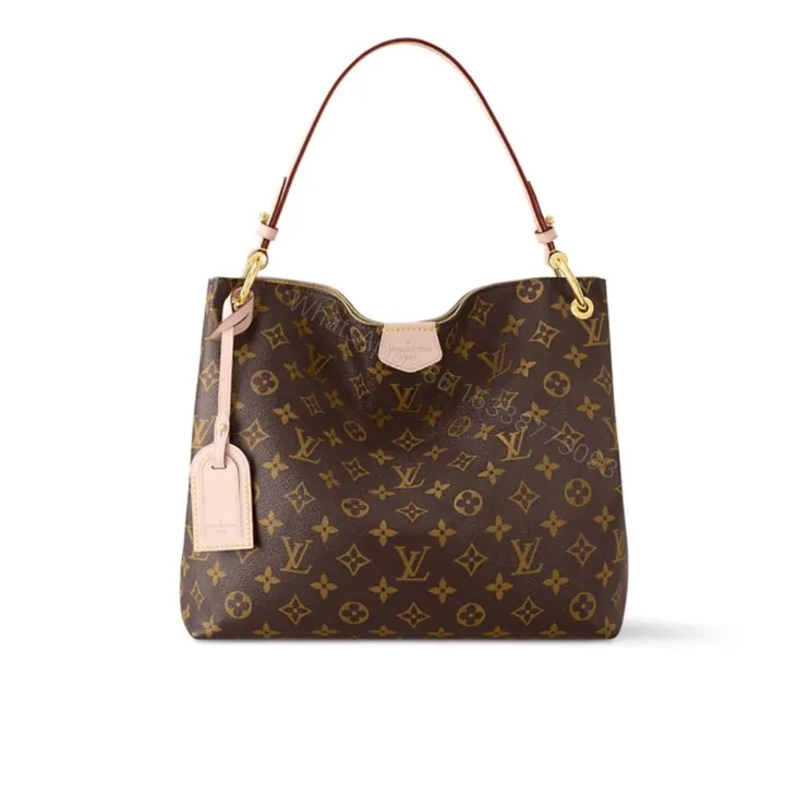View 1 of Louis Vuitton Graceful PM Monogram Canvas Red 35Cm