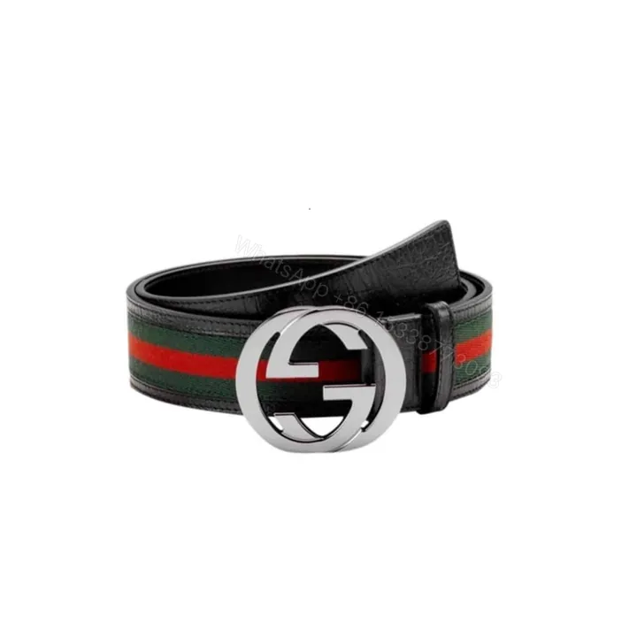 View 1 of GUCCI INTERLOCKING MEN BELT BLACK 411924 H917N 1060