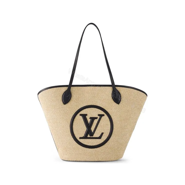 View 1 of Louis Vuitton Saint Jacques Raffia Tote Bag Beige 57Cm M59808