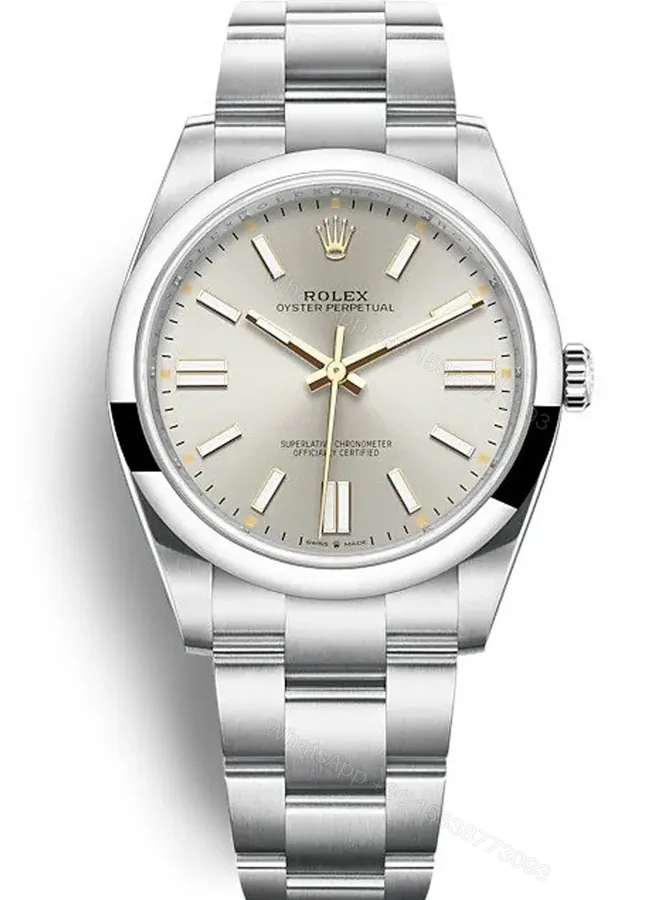 View 1 of Replica Rolex Oyster Perpetual Silver Dial 124300 41 mm