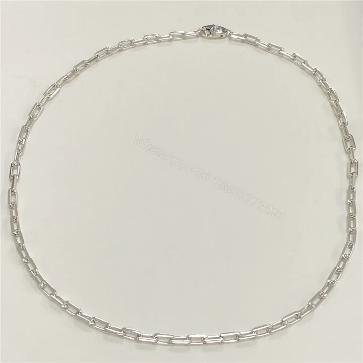 View 1 of 18K White Gold Santos De Cartier Necklace B7009100