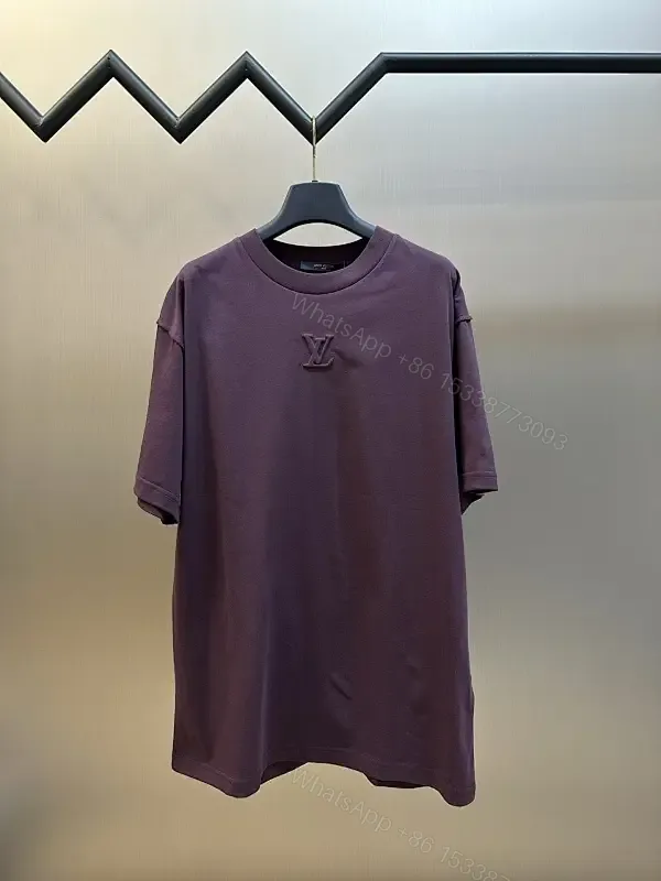 View 1 of Chunky-Cut Cotton Tee: Oversized Luxe Logo Top