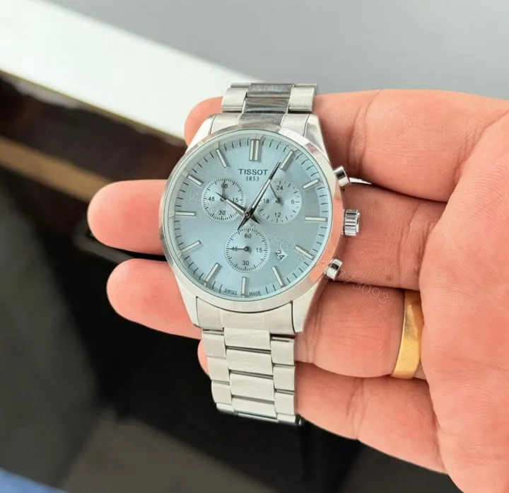 View 1 of Tissot PR 100 Chronograph Tiffany Blue 40mm Quartz