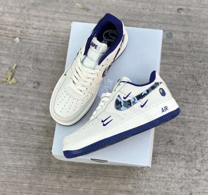 View 1 of FIRST COPY NIKE AIRFORCE CUSTOM BAPE SHOES FOR MAN