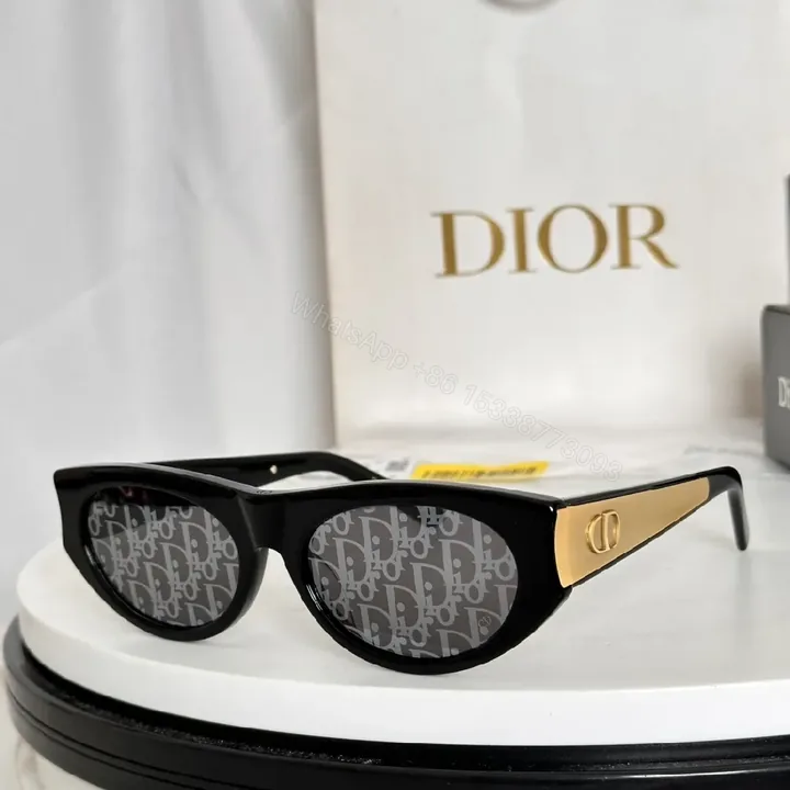 View 1 of Monogram Accent Polarized Sunglasses in Black Gold