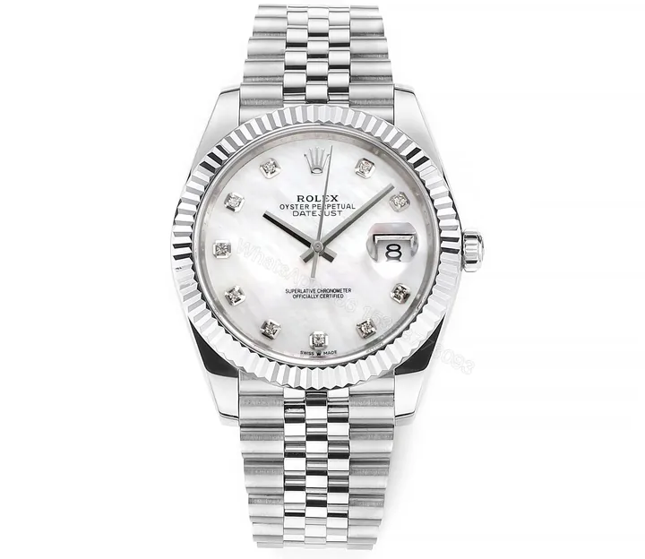 View 1 of 3A Factory Clean Factory DDF Silver Classic Datejust Watch 41mm