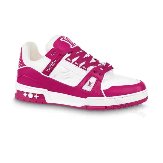 View 1 of LOUIS VUITTON TRAINER SNEAKERS IN WHITE FUCHSIA – LSVT378
