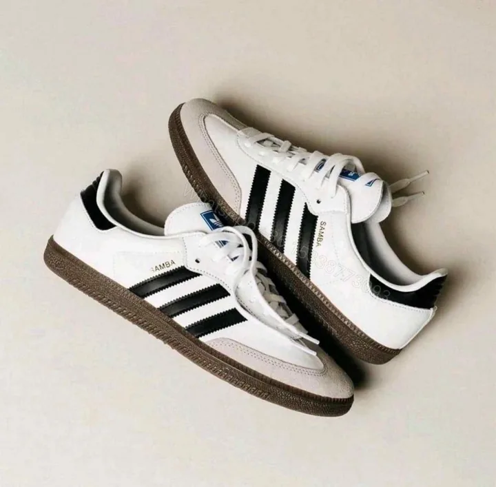 View 1 of First Copy Adidas Samba White Black