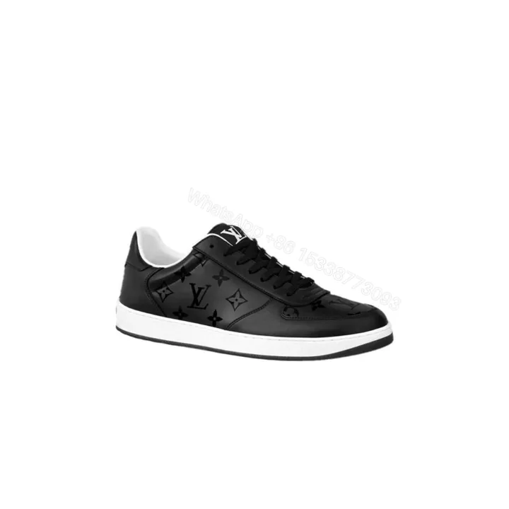 View 1 of Louis Vuitton Rivoli Sneaker Monogram Metallic Canvas Black For Men 1A9FGZ