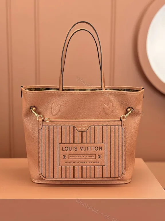 View 1 of Structured Chic Leather Tote: Signature Detailing