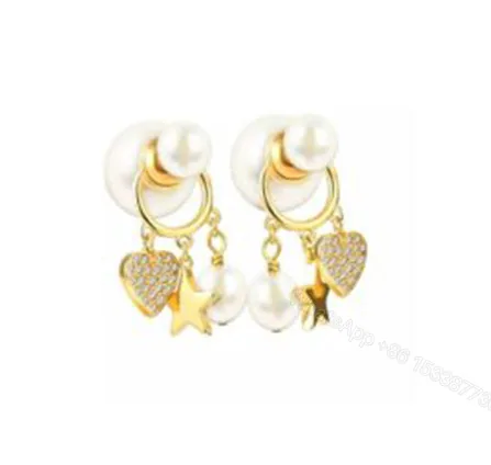 View 1 of DIOR Pearl charm earrings