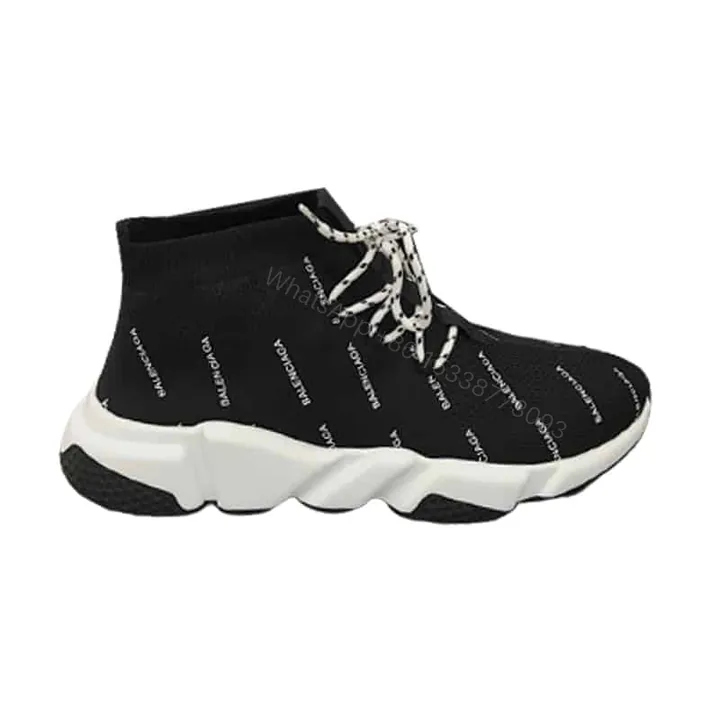 View 1 of BALENCIAGA MEN’S SPEED LOGO-PRINT SNEAKER – BB166