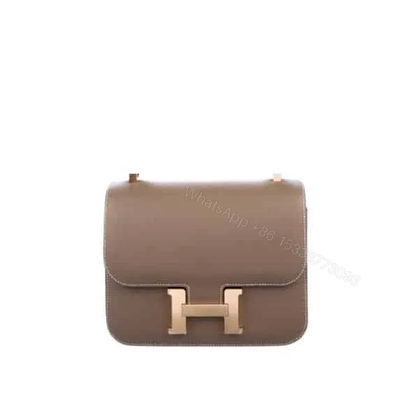 View 1 of Hermes Constance Bag Dark Beige 18Cm