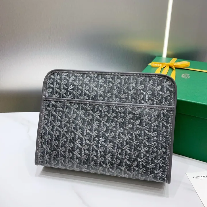 View 1 of 高仿Goyard*JOUVEM4多功能洗漱手拿包灰色大號免檢版