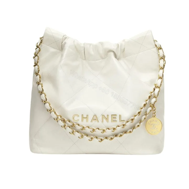 View 1 of Chanel 22 Small Handbag White 37Cm AS3260 B09859 10601