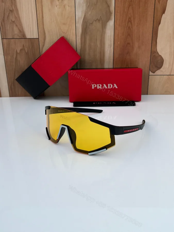 View 1 of Prada Linea Rossa Sport Black-Yellow Sunglasses