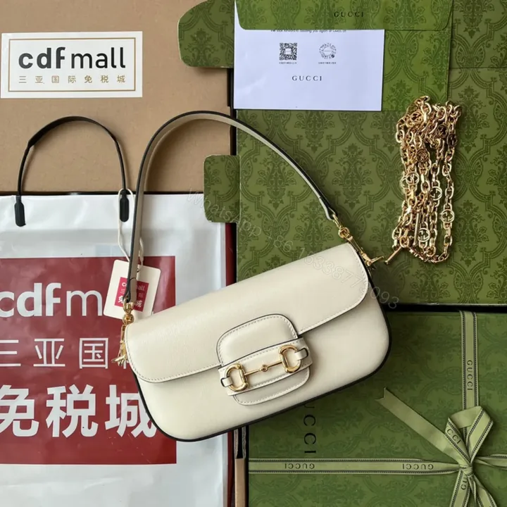View 1 of Gucci Horsebit 1955 crystals small shoulder bag