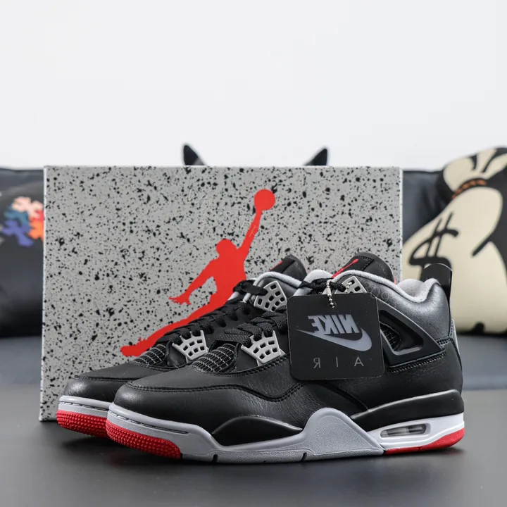 View 1 of Air Jordan 4 Bred Reimagined Reps