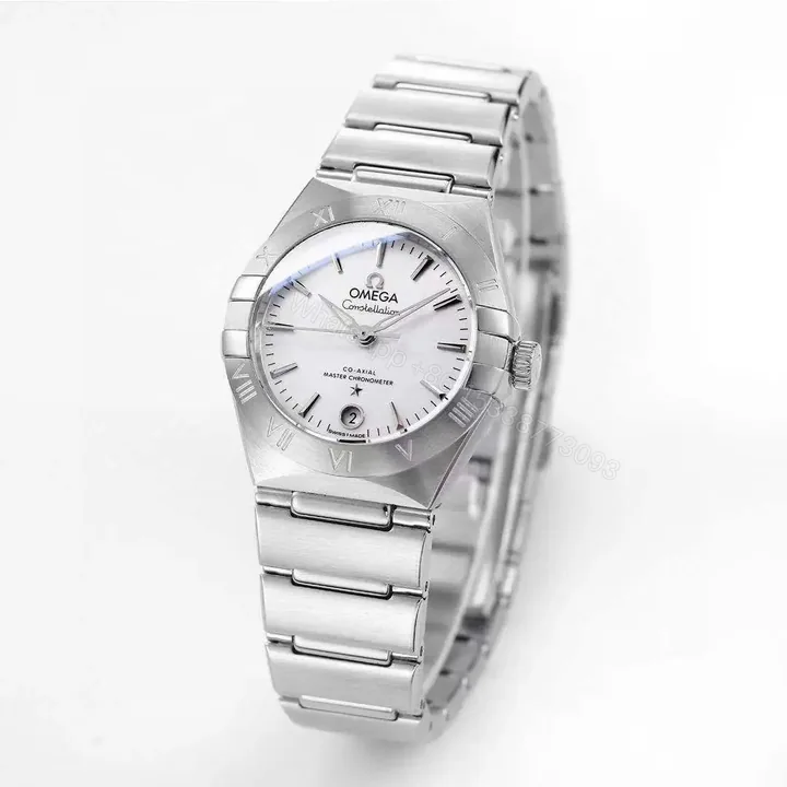 View 1 of Omega Constellation 29mm Women’s Watch V6 Version Silver Stainless Steel White Dial Sapphire Crystal 2023 Market Highest Edition