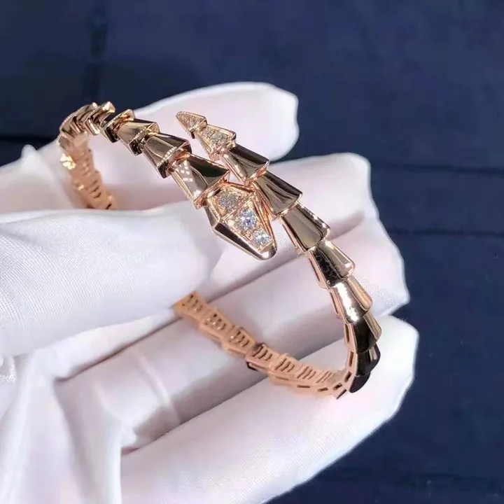 View 1 of Bvlgari Serpenti Viper 18kt rose gold bracelet