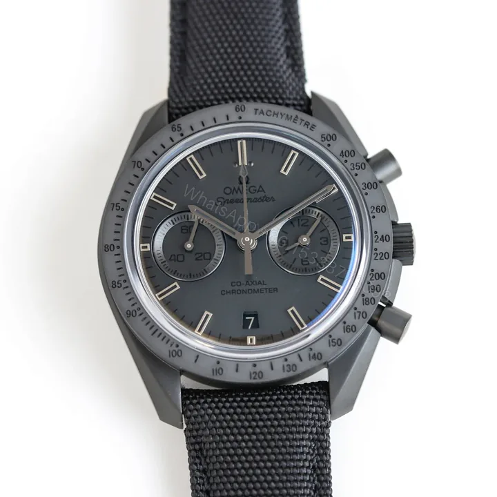 View 1 of Omega Speedmaster Moonwatch Co-Axial Master Chronometer Dark Side of the Moon Black Black Fabric 310.92.44.51.01.003