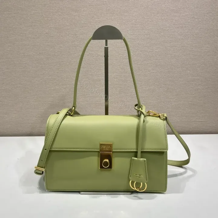 View 1 of 高仿Prada*SoftSound系列1BN023斜挎包綠色中號免檢版