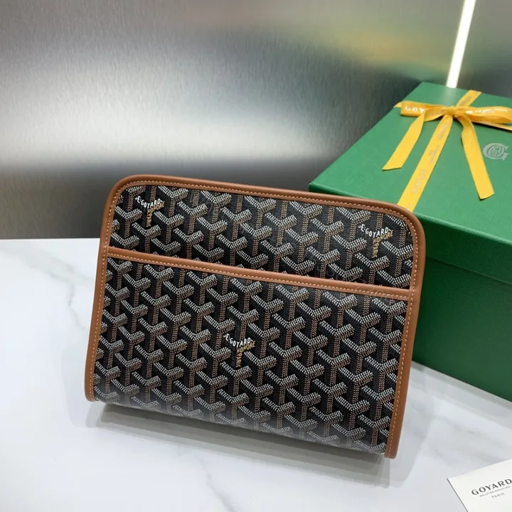 View 1 of 高仿Goyard*JOUVEN2多功能洗漱手拿包棕色小號免檢版
