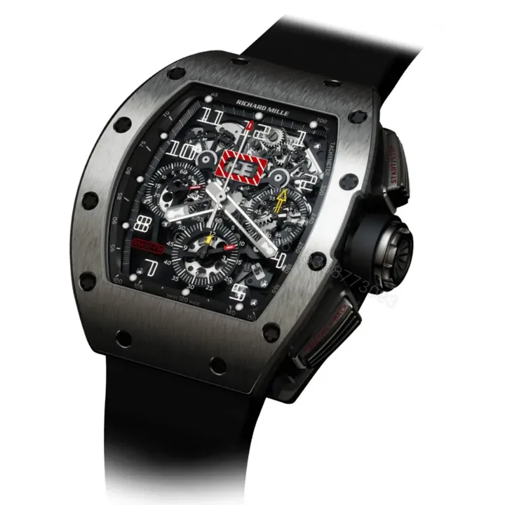 View 1 of Richard Mille Swiss Clone – RM 011 FELIPE MASSA TITANIUM Replica