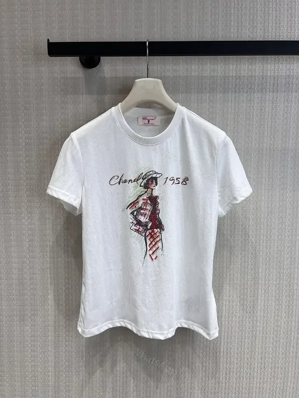 View 1 of Chanel-Style Graphic Tee: Luxe Everyday