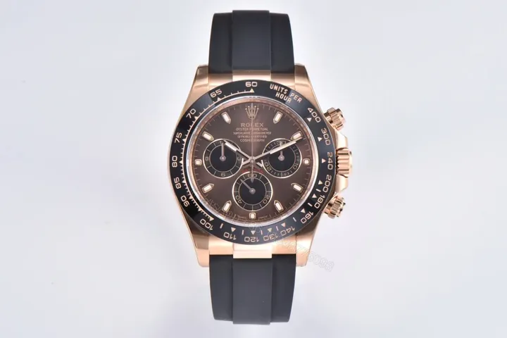 View 1 of WWF Factory Clean Factory Clean Rose Gold Daytona Rubber Strap Watch