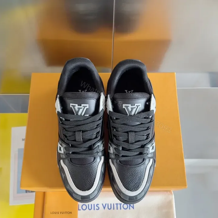 View 1 of Contemporary Luxe High-Tops: Premium Leather, Subtle LV Detail