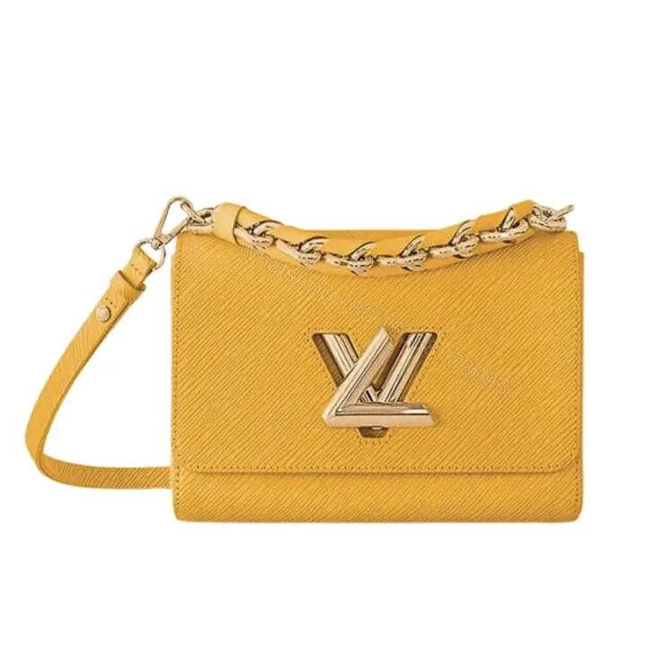 View 1 of Louis Vuitton LV Twist MM Handbag Sunflower Yellow 23Cm