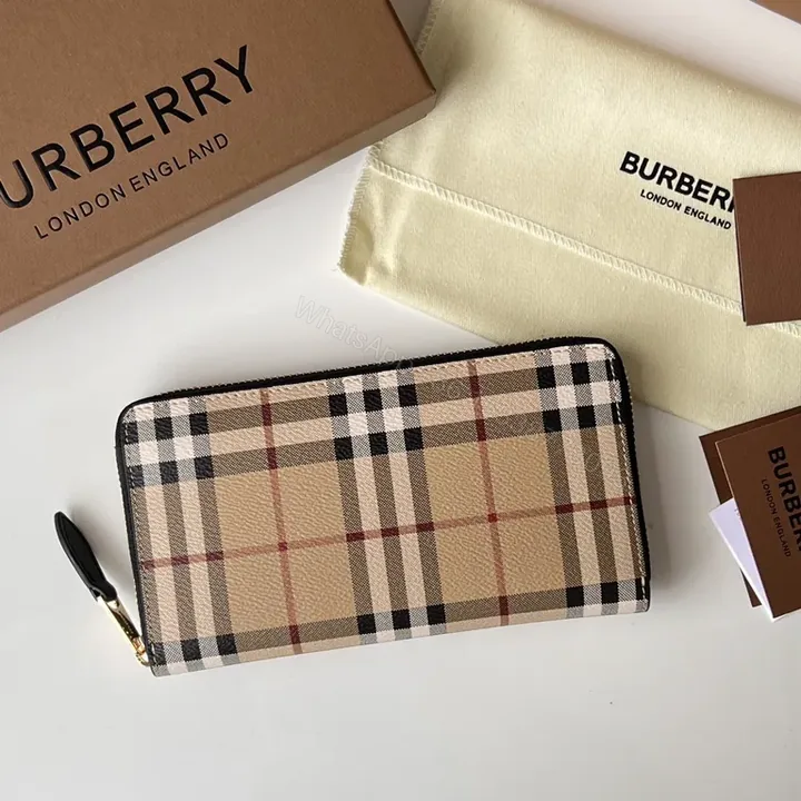 View 1 of Chic Plaid Signature Wallet: All-Day Luxury on the Go