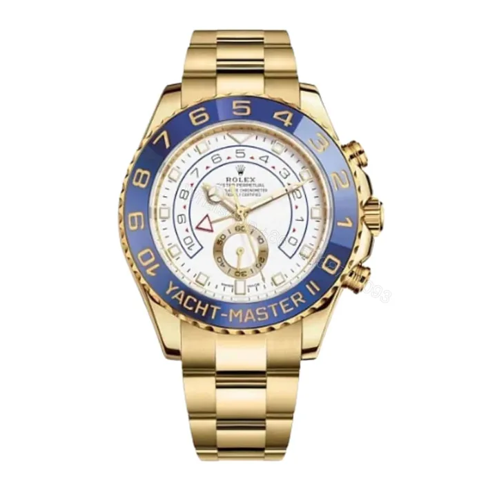 View 1 of Rolex Oyster Yacht Master Ii 44Mm With Gold Strap