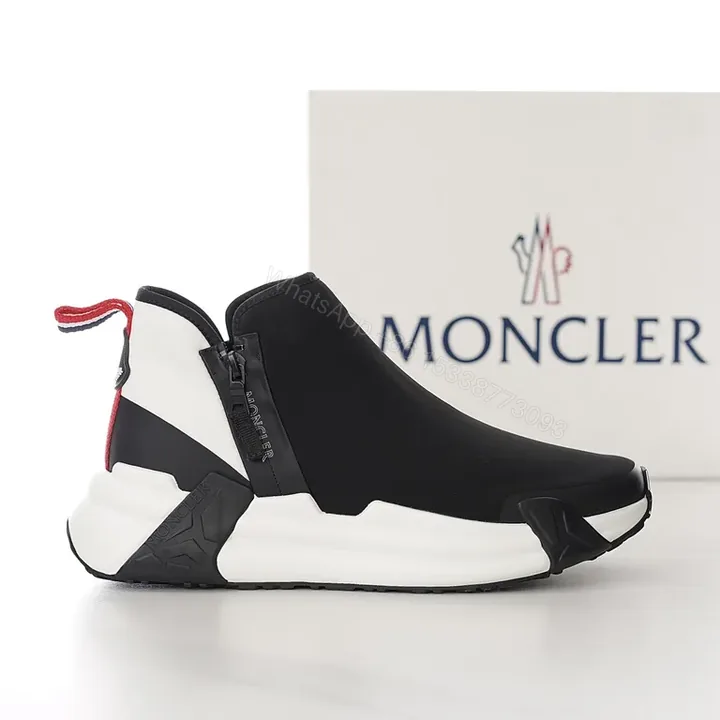 View 1 of Chic Moncler High-Top Sneaker: Luxe Comfort, Bold Sole