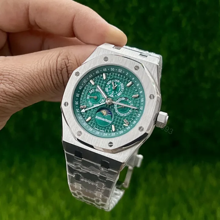 View 1 of Audemars Piguet Perpetual Calendar – Open Worked Green Dial