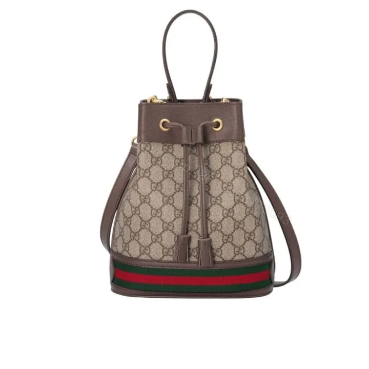 View 1 of Gucci Ophidia Small GG Bucket Bag Brown 17Cm 550621 96I3B 8745