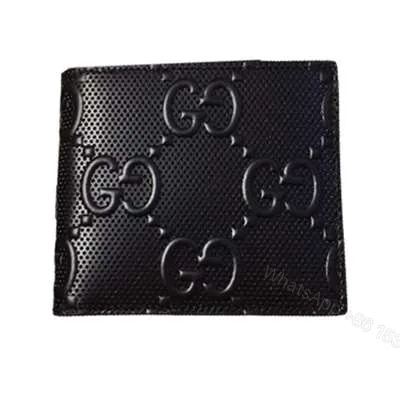 View 1 of eBay Gucci Men’s Black GG Embossed Leather Wallet – WGR038