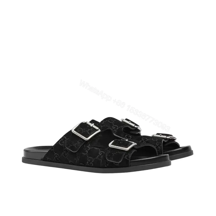 View 1 of GUCCI WOMEN’S SLIDE SANDAL BLACK ‎816380 AADUO 1000