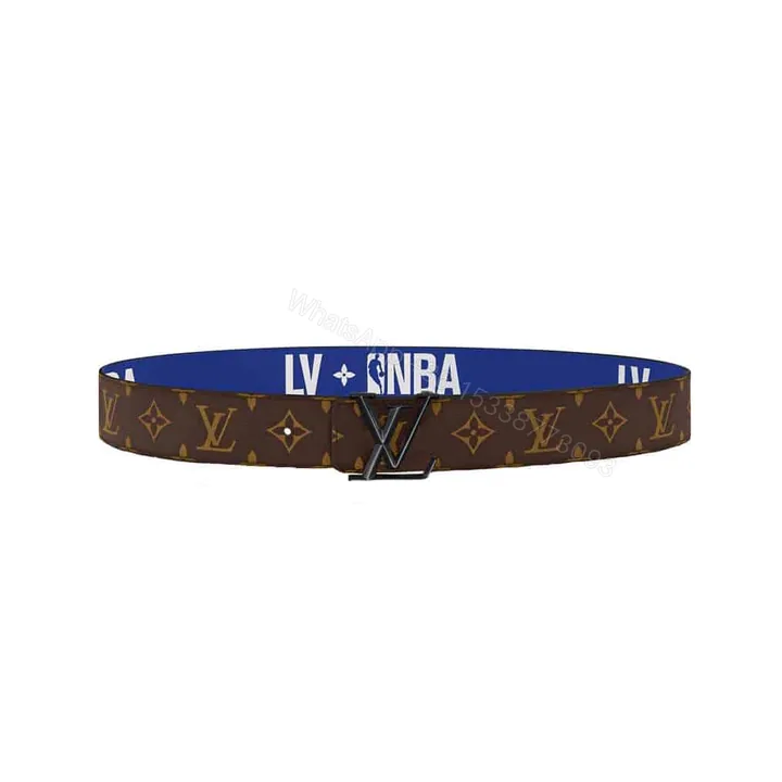 View 1 of LOUIS VUITTON X NBA 3 STEPS 40MM REVERSIBLE MONOGRAM CANVAS BELT – B98