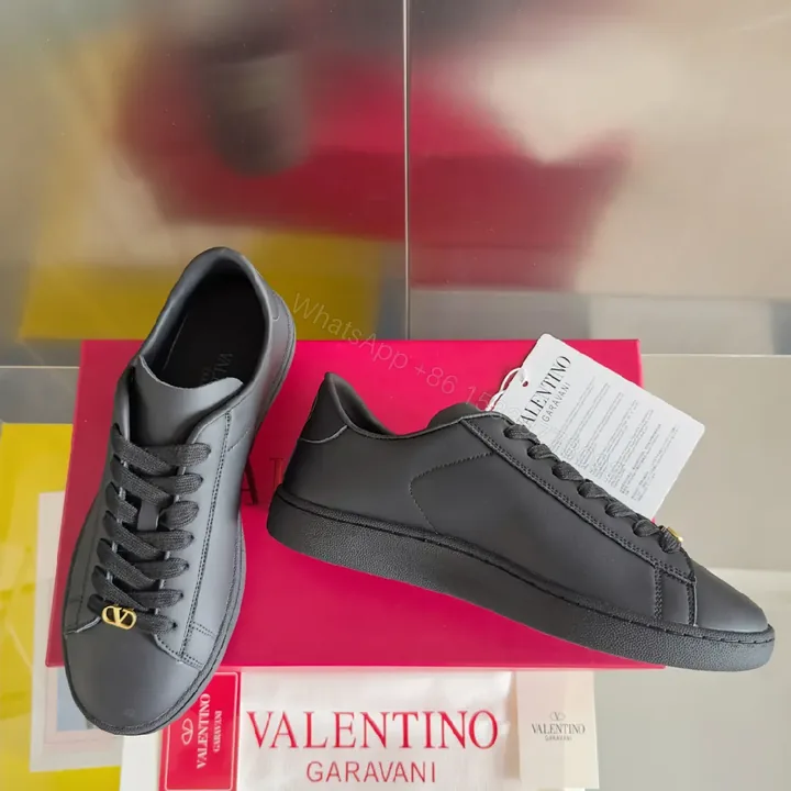 View 1 of Minimalist Black Leather Sneakers | Subtle Branding, Luxe Comfort