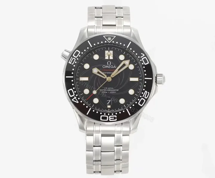 View 1 of Omega Seamaster Planet Ocean 600m Co-Axial Master Chronometer 42mm Diver’s Watch Black Dial Stainless Steel Case and Bracelet Black Ceramic Bezel with White Enamel Scale