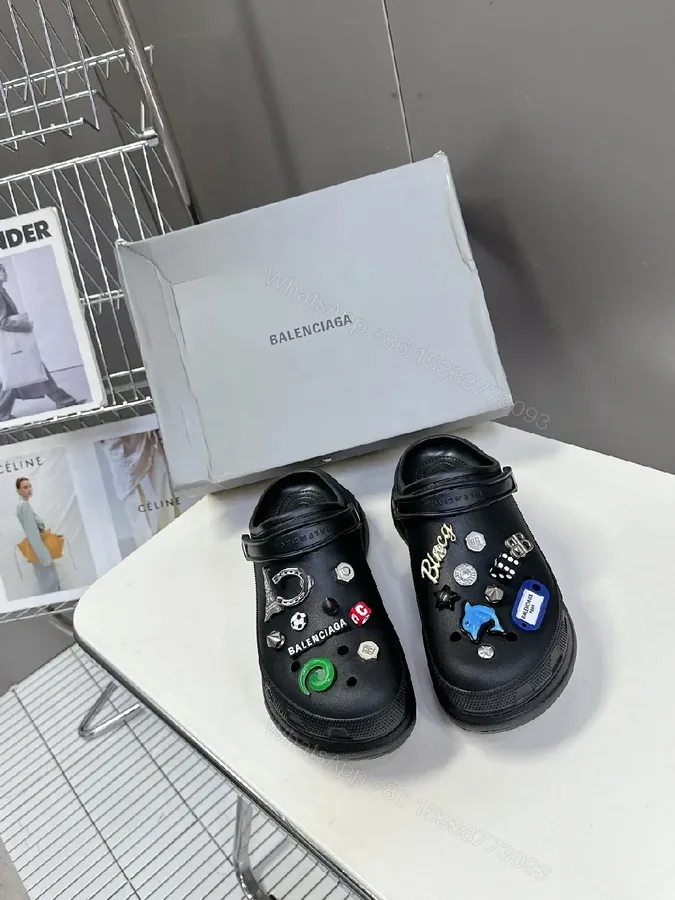 View 1 of Bold Black Slip-Ons: Luxe Embellished Couture Sneaker
